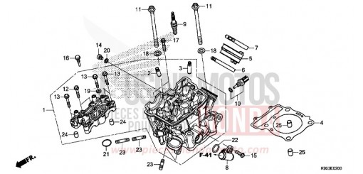 CULASSE CRF250RJ de 2018